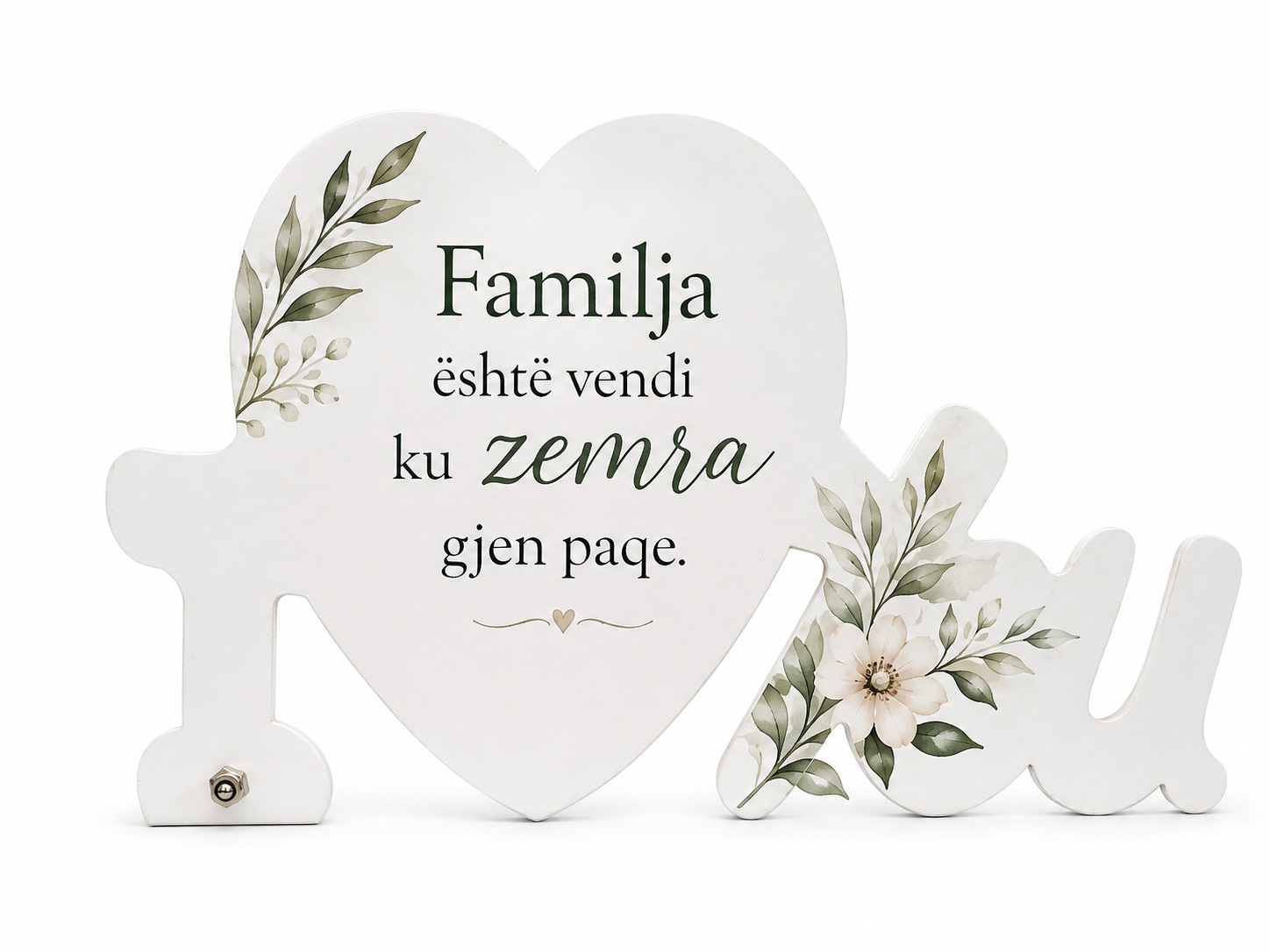 Kornizë Druri e Personalizuar me Formë të Rrumbullakosur, Seria 30 cm - foto 3