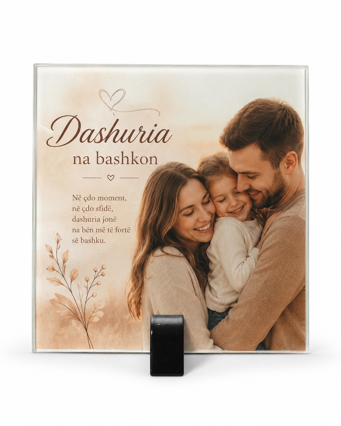 Kornizë Xhami e Personalizuar me Foto, 10 × 10 cm - foto 1
