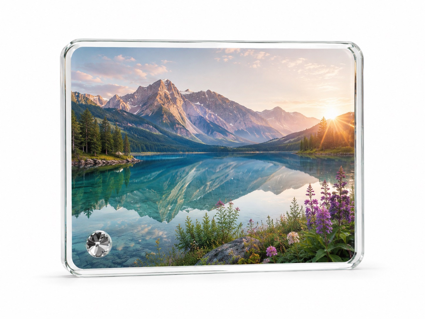 Kornizë Xhami e Personalizuar me Foto, 18 × 13 cm – foto 2
