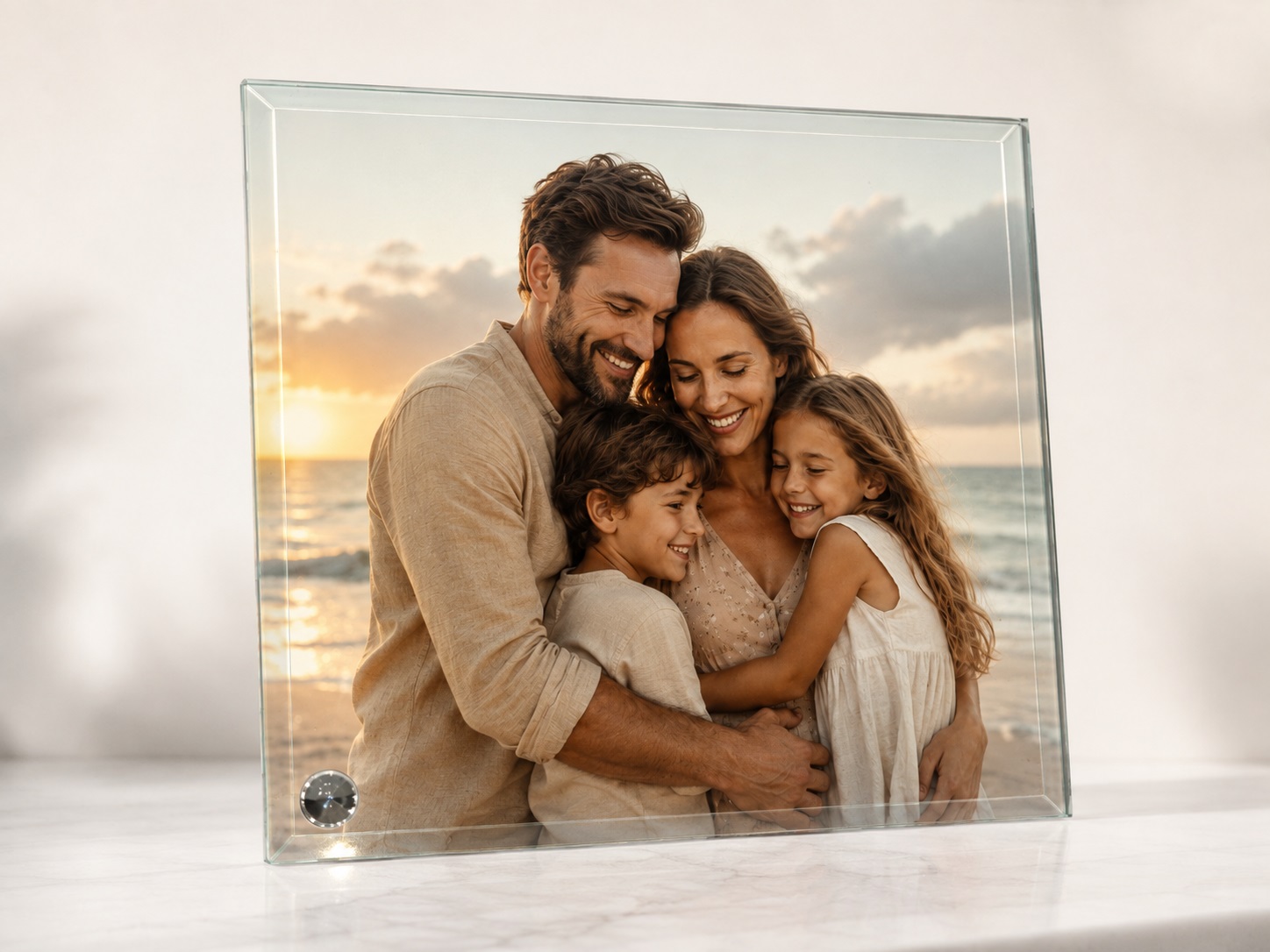 Kornizë Xhami Katrore e Personalizuar, 20 × 20 cm - foto 1