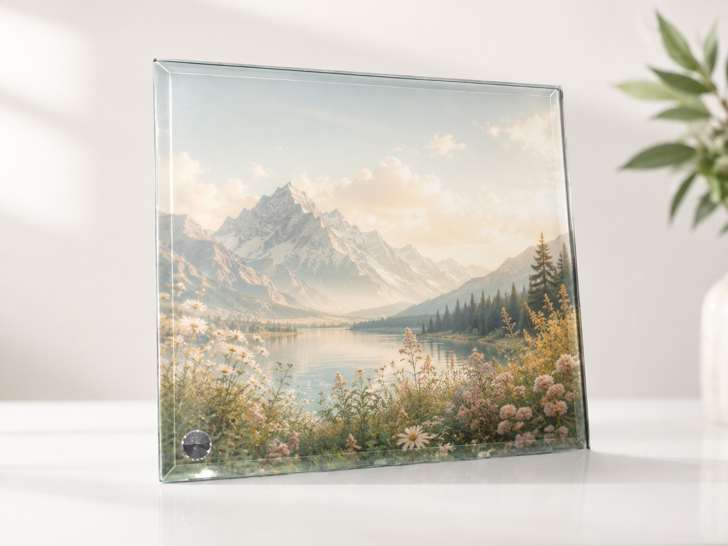 Kornizë Xhami Katrore e Personalizuar, 20 × 20 cm – foto 2