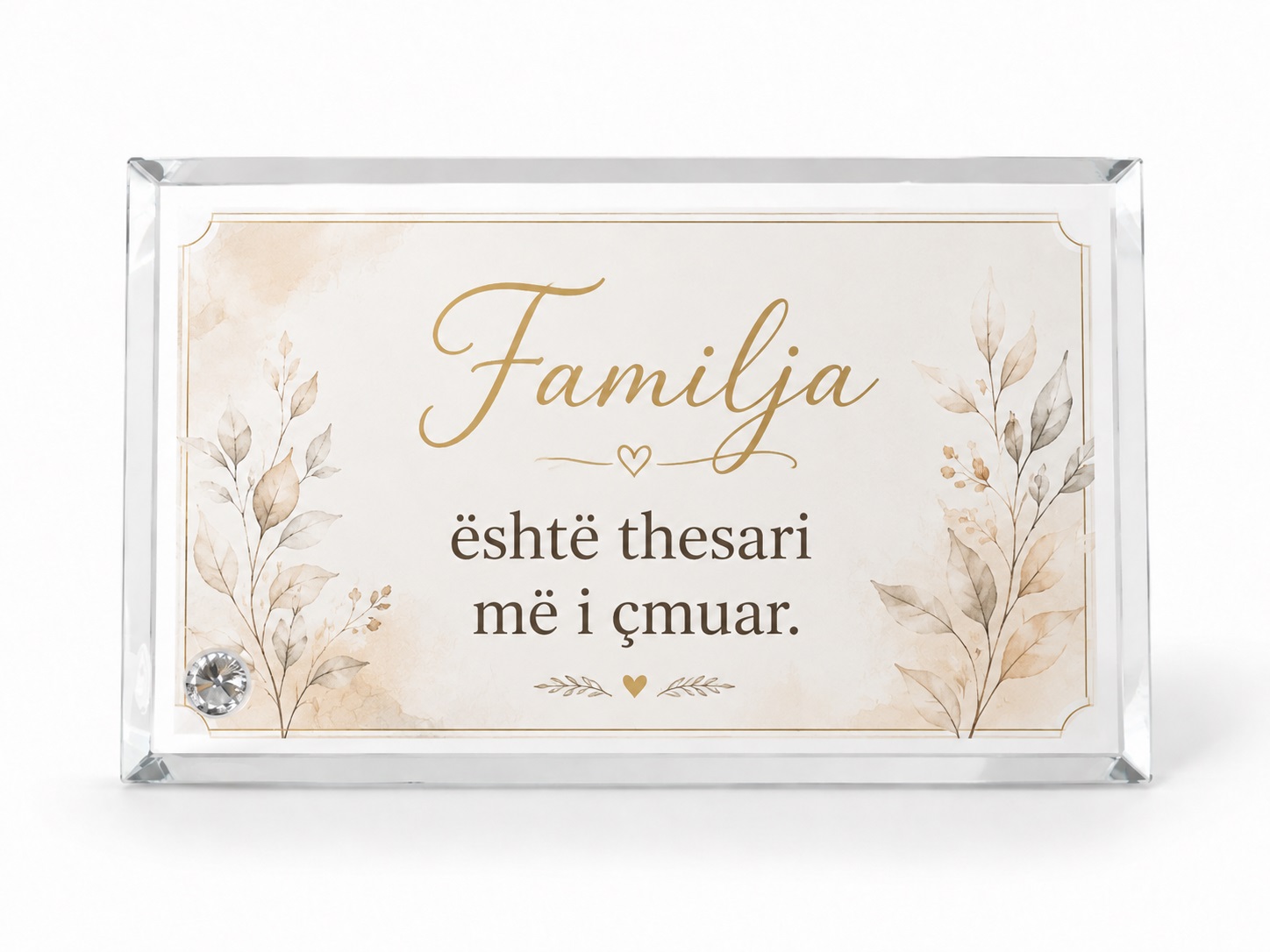 Kornizë Xhami e Personalizuar me Foto, 22 × 13 cm - foto 2