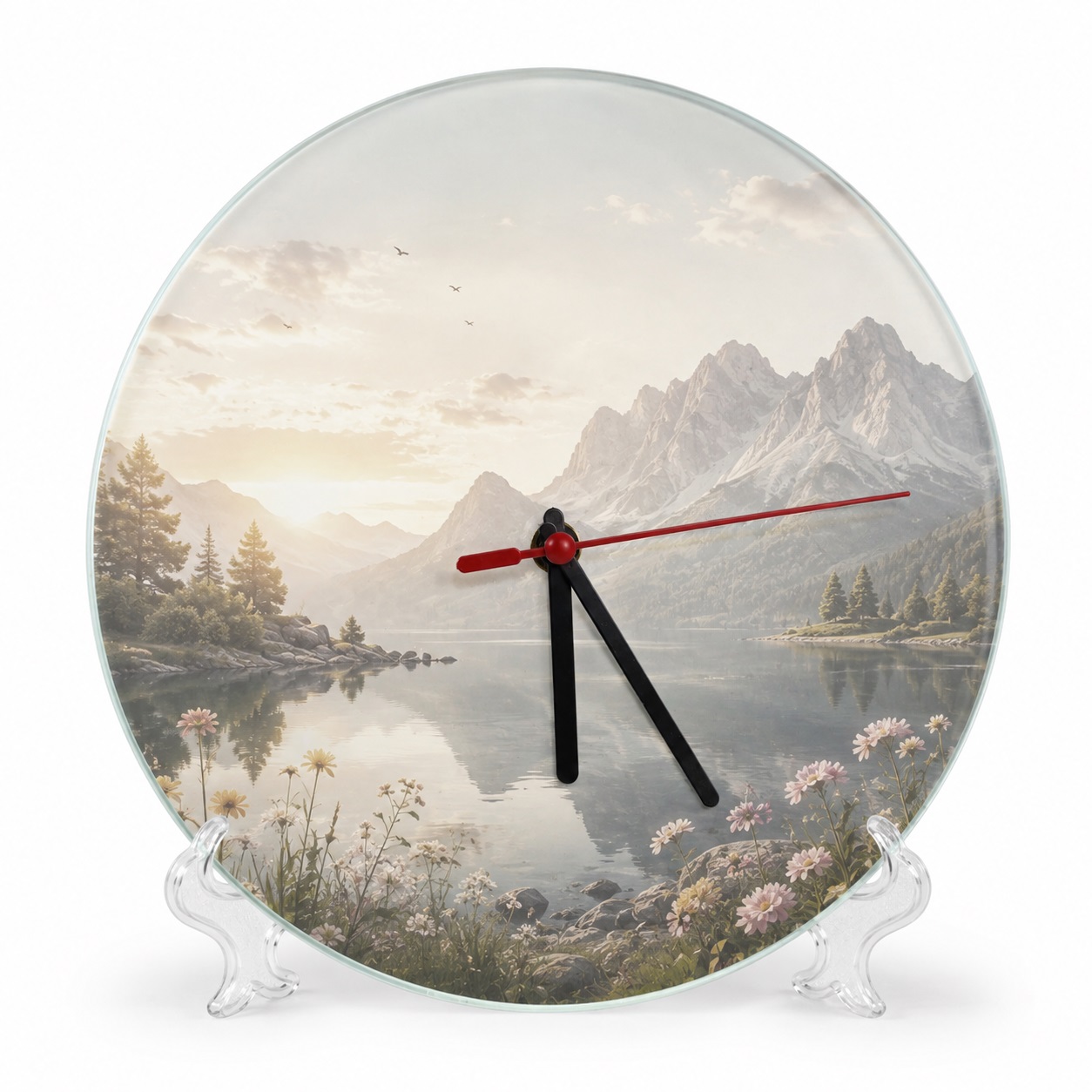 Orë Xhami e Rrumbullakët, e Personalizuar me Foto, 20 × 20 cm – foto 2