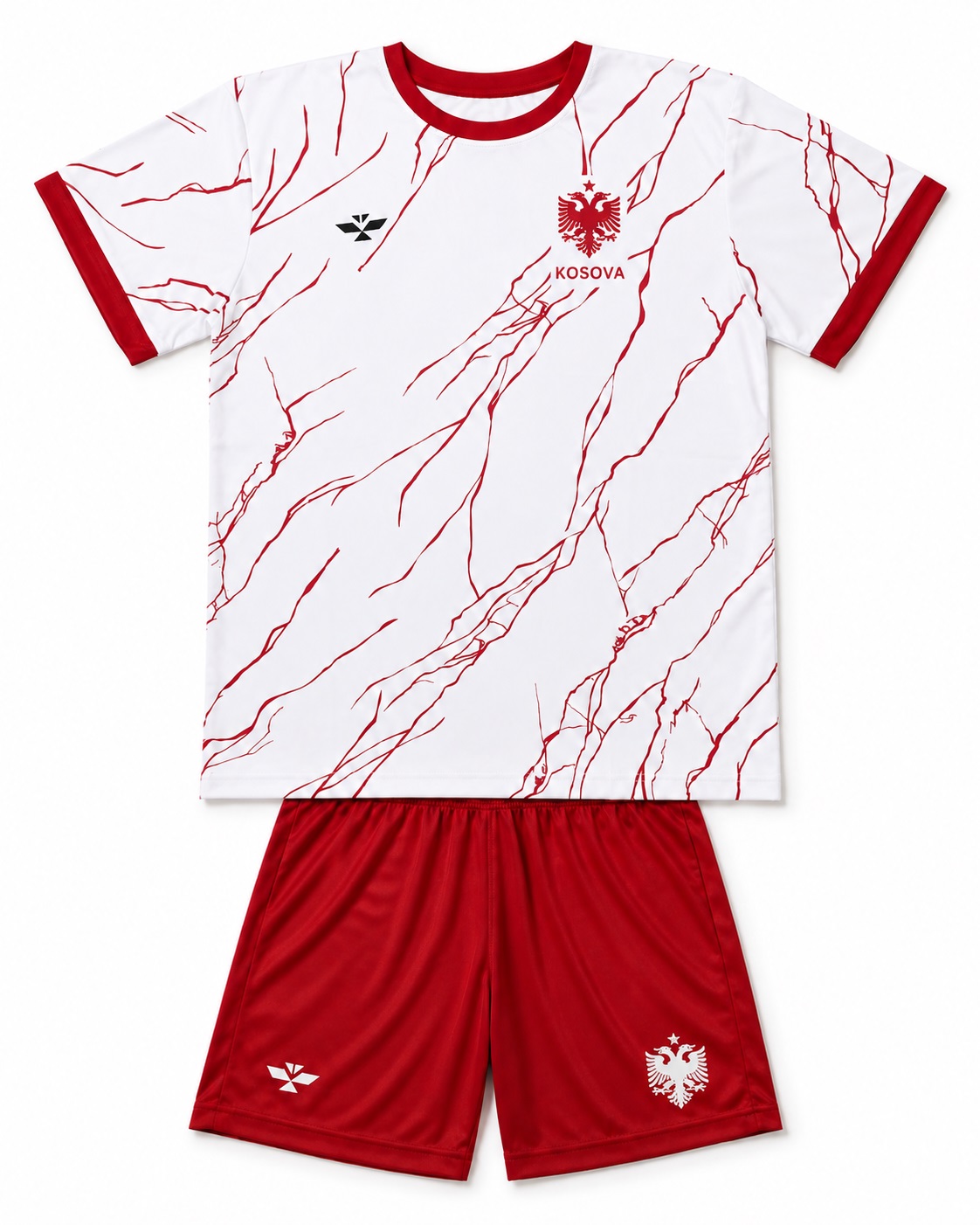 Komplet Sportiv Kuq e Bardhë për Femra, i Personalizuar - foto 5