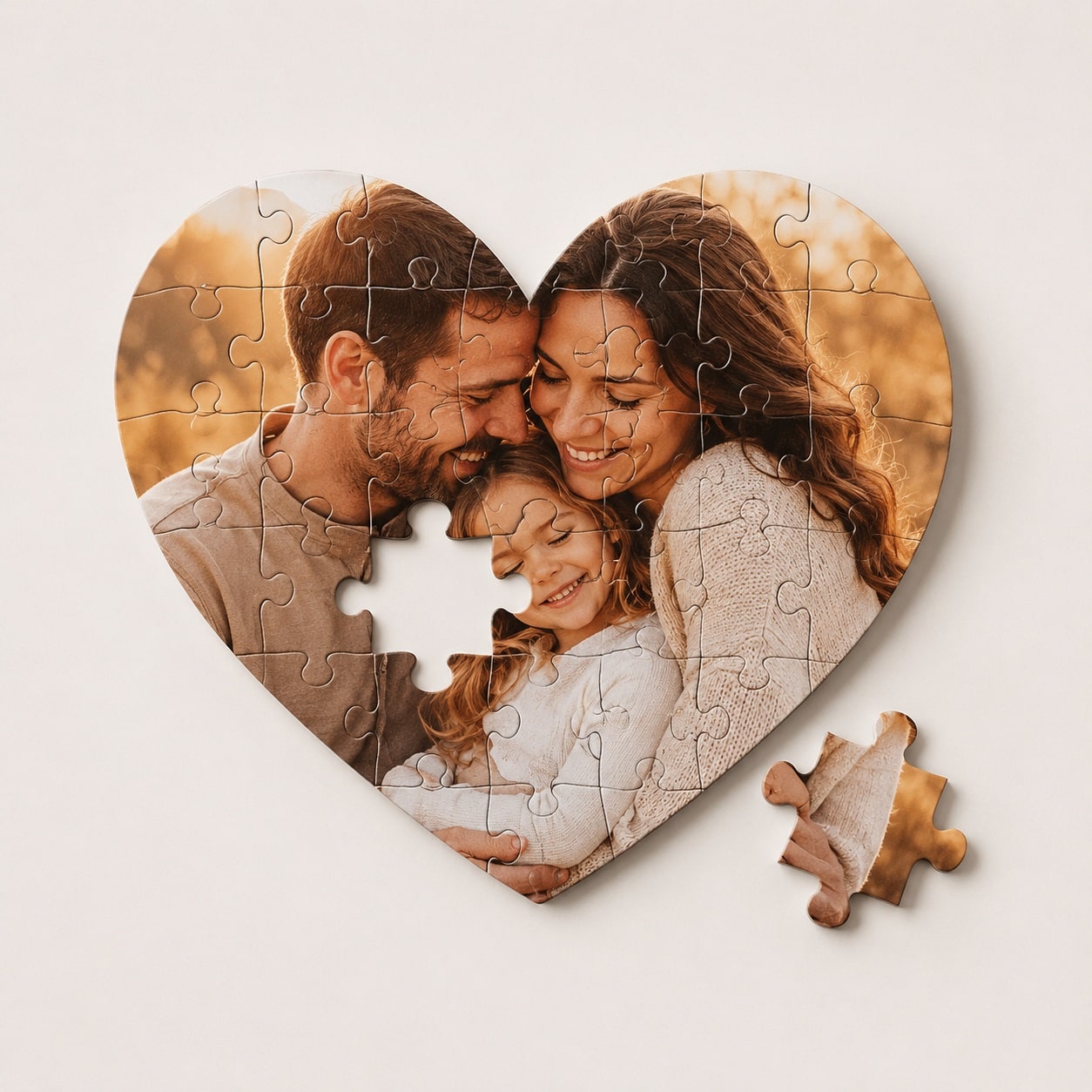 Puzzle Zemër i Personalizuar 20x20 cm me Foto - foto 2