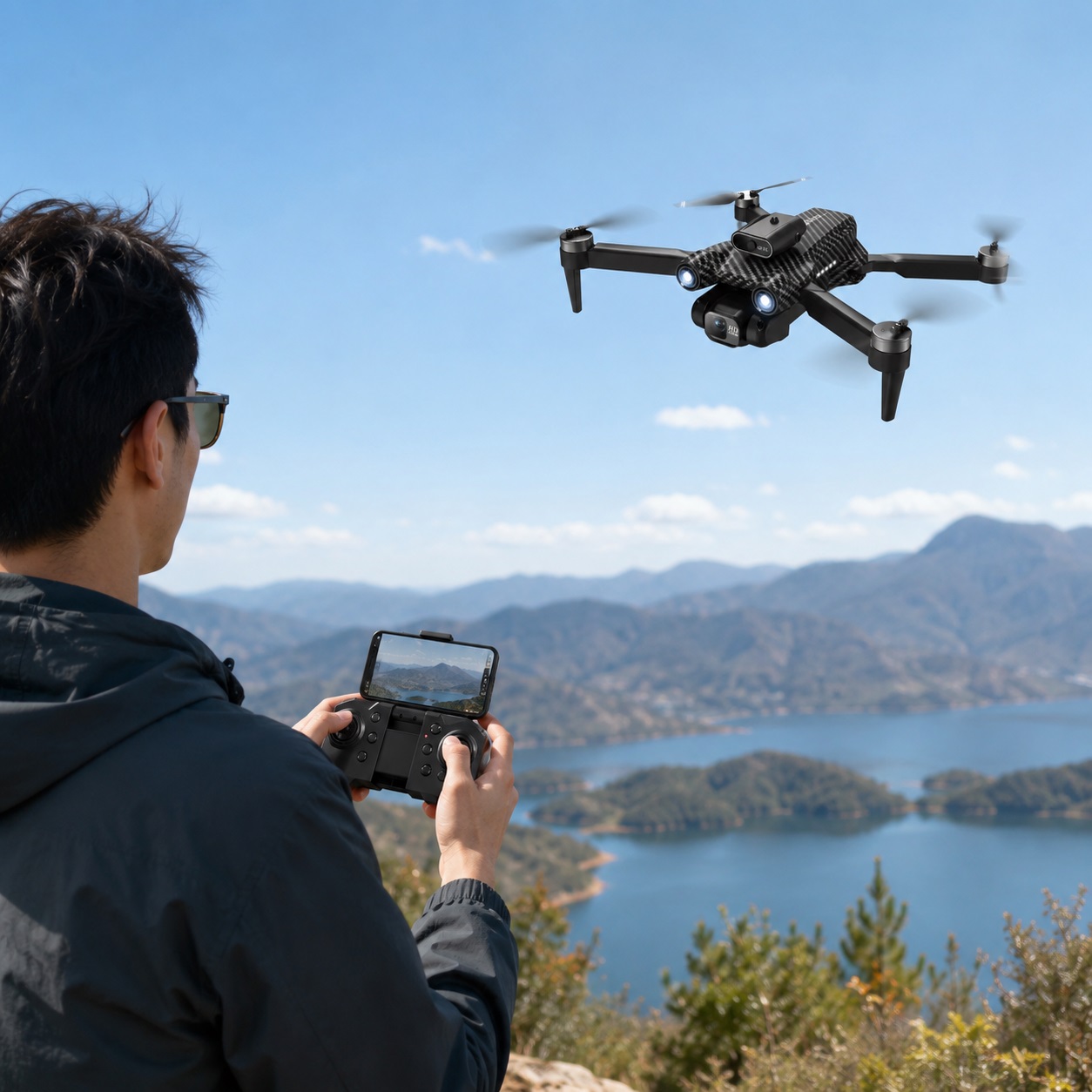 Mini Dron i Palosshëm A13 me Kamera të Dyfishtë të Deklaruar 8K, Shmangie Pengesash, Optical Flow dhe Telekomandë - foto 2