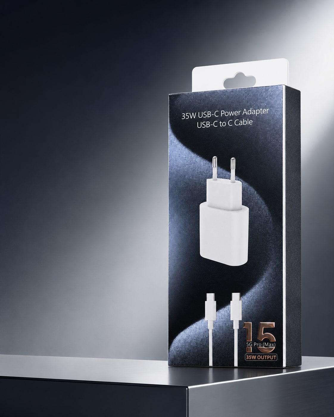 Karikues USB-C 35W me Kabllo USB-C në USB-C 1 m – Adapter Rryme me Prizë EU - foto 5