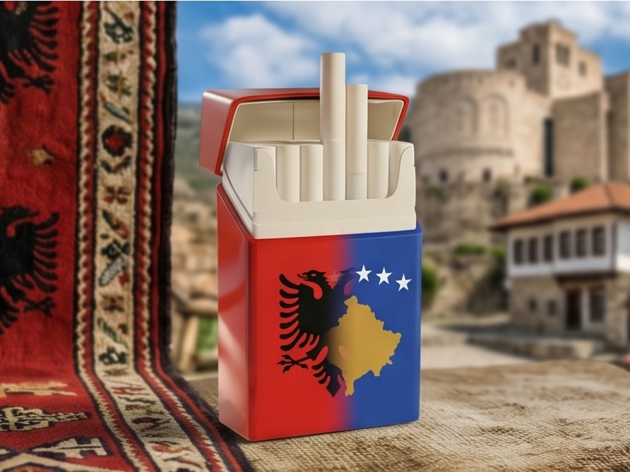 Kuti Cigaresh e Personalizuar për Sublimim, Ngjyrë e Bardhë Minimaliste