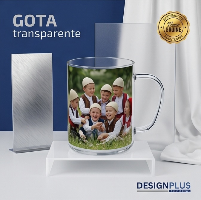 Gotë Xhami Transparente 11oz për Sublimim, Cilësi e Lartë