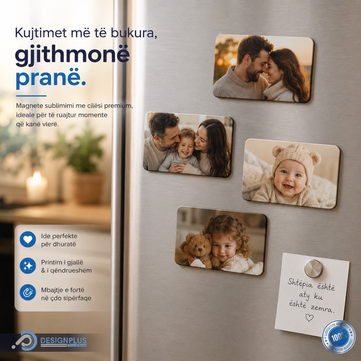 Magnet Frigoriferi për Sublimim, Drejtkëndësh 8.5 x 5 cm
