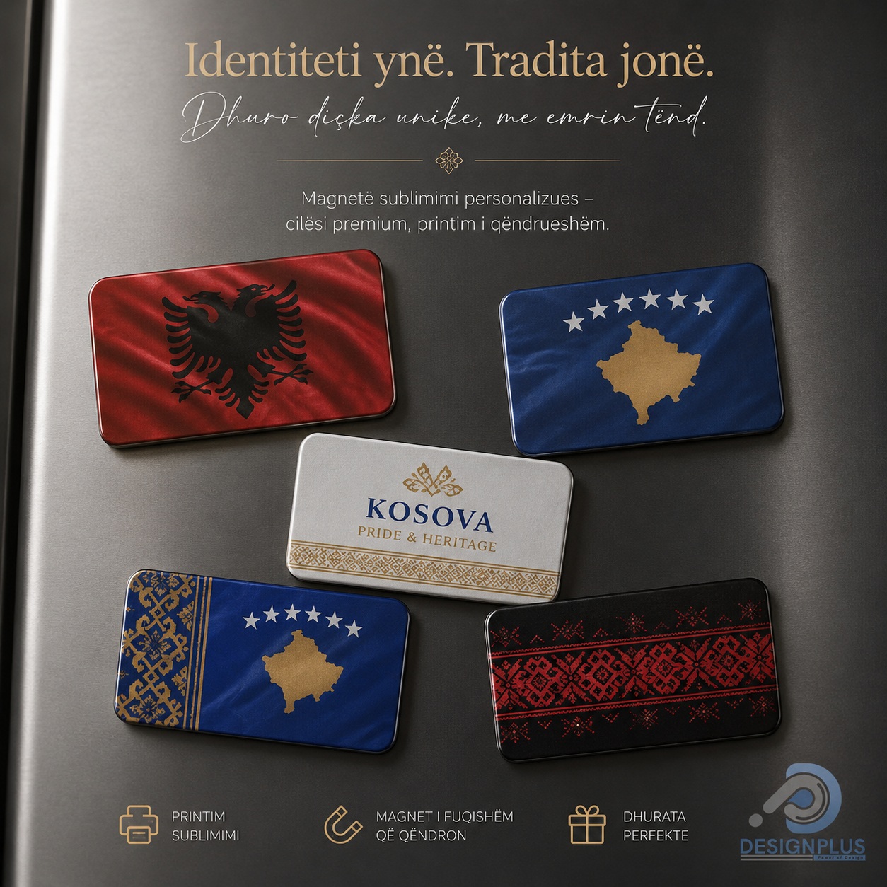 Magnet Frigoriferi për Sublimim, Drejtkëndësh 8.5 x 5 cm