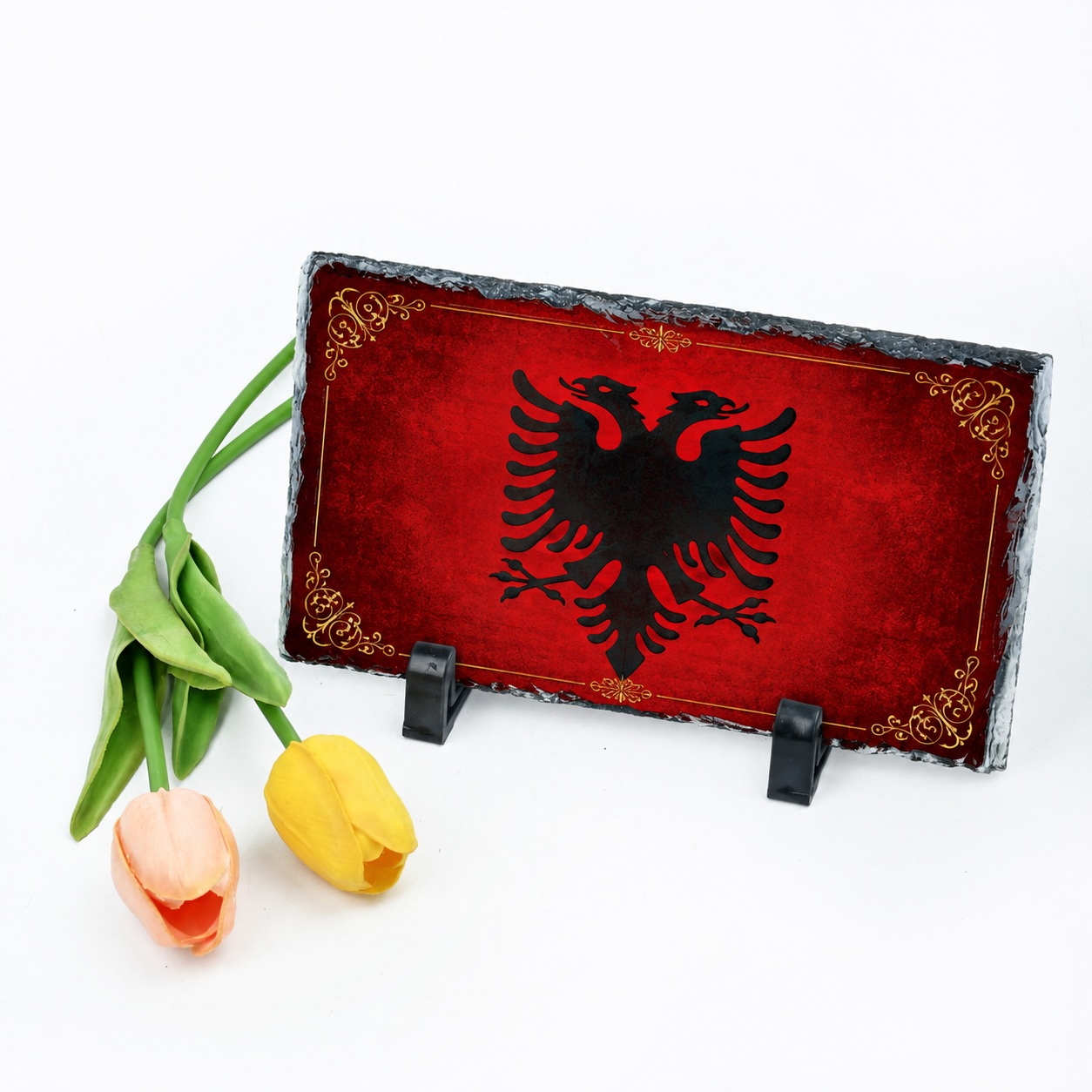 Gur Dekorativ i Personalizuar me Foto, Formë Drejtkëndëshe 15x20 cm, Kujtim me Skaje Natyrale