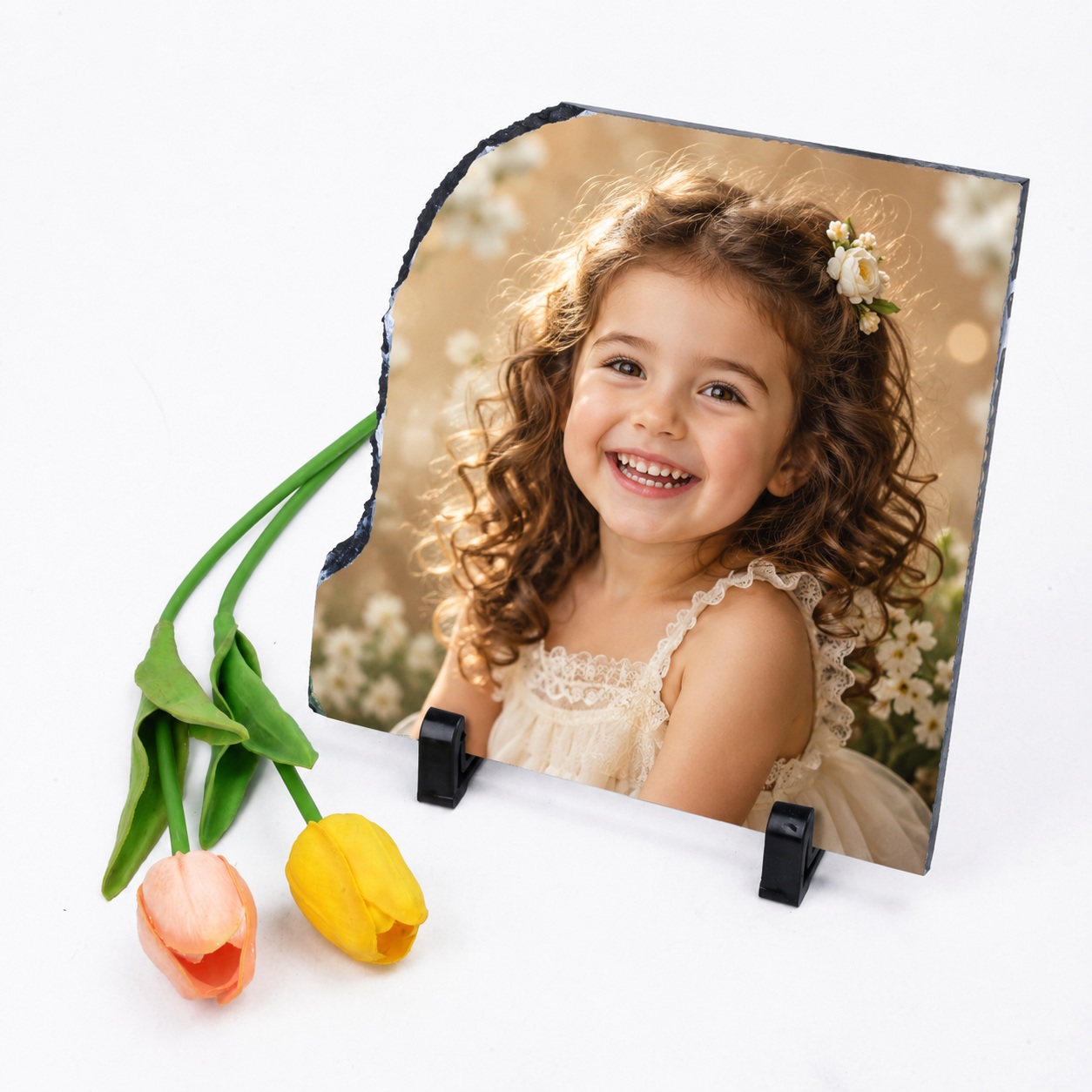 Gur Dekorativ i Personalizuar me Foto, Formë Asimetrike 20x20 cm, Dizajn Artistik