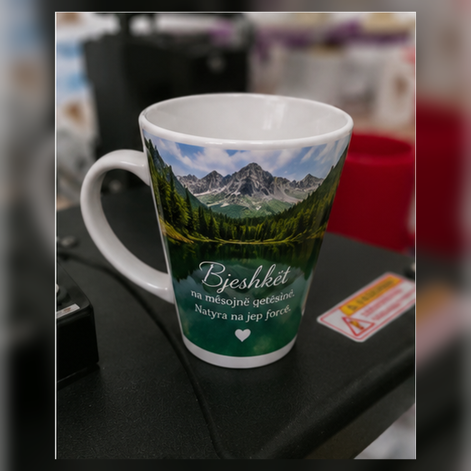 Filxhan i personalizuar, model i ngushtë poshtë, 330ml - foto 3
