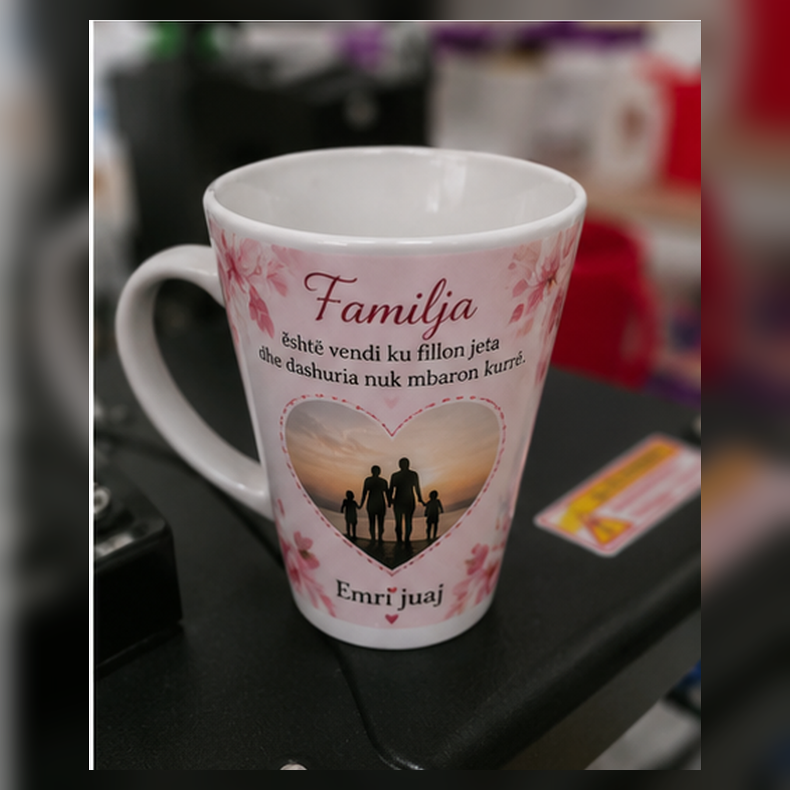 Filxhan i personalizuar, model i ngushtë poshtë, 330ml - foto 4