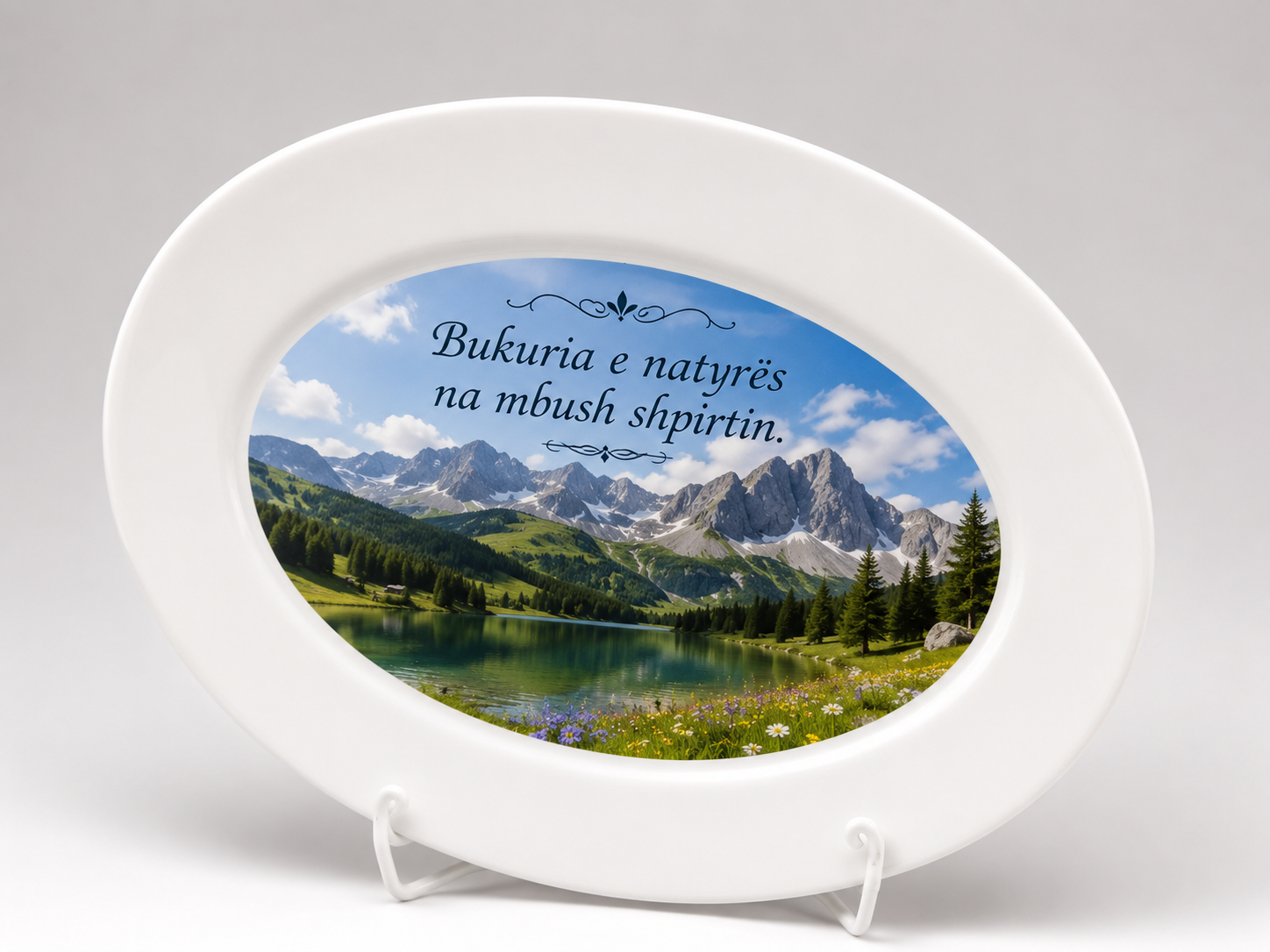 Pjatë dekorative për sublimim me foto të personalizuar - foto 3