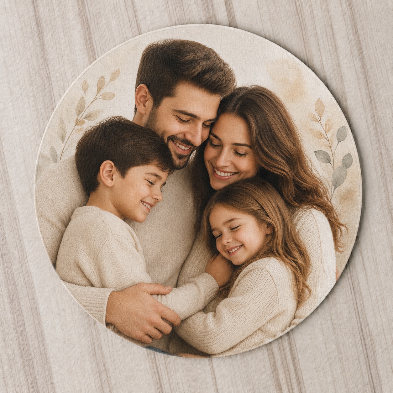 Mouse Pad Rrethor i Personalizuar për Sublimim (Diametër 20 cm)