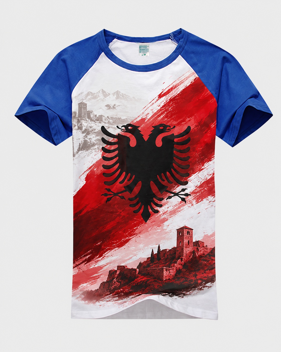 Bluzë (T-Shirt) e Personalizuar për Meshkuj/Unisex me Mëngë me Ngjyra (Stil Raglan) - për të rritur dhe fëmijë