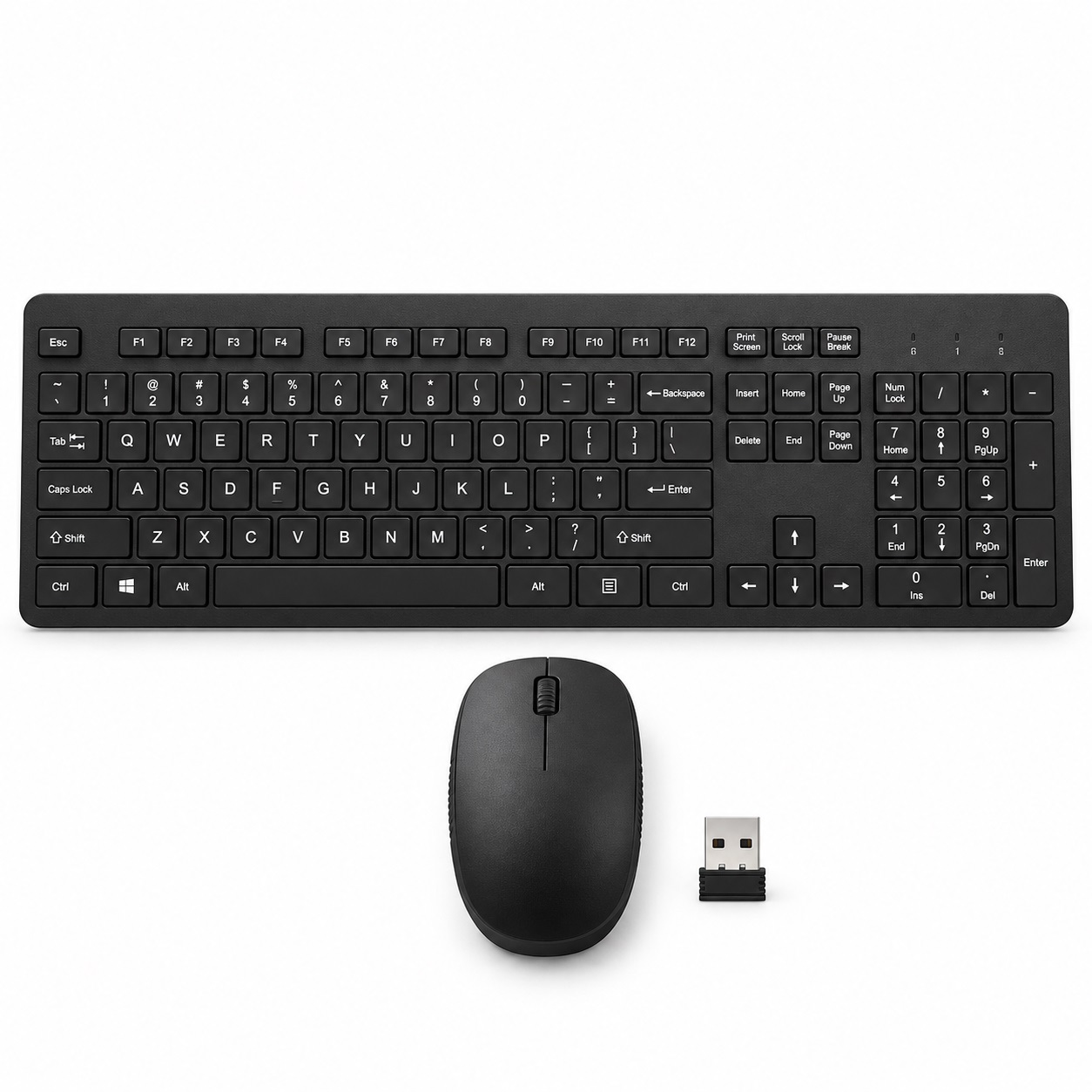 Set RF-8011 – Tastierë dhe Maus pa Kabllo me Marrës USB – foto 1