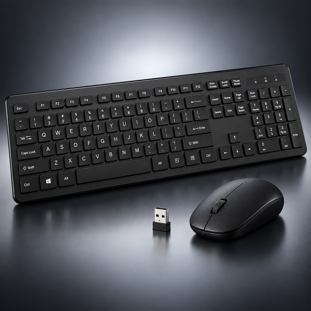 Set RF-8011 – Tastierë dhe Maus pa Kabllo me Marrës USB – foto 2