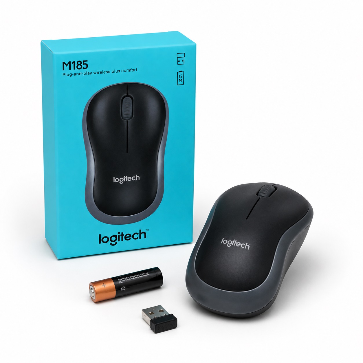 Maus Wireless Logitech M185 me nano marrës USB – foto 5