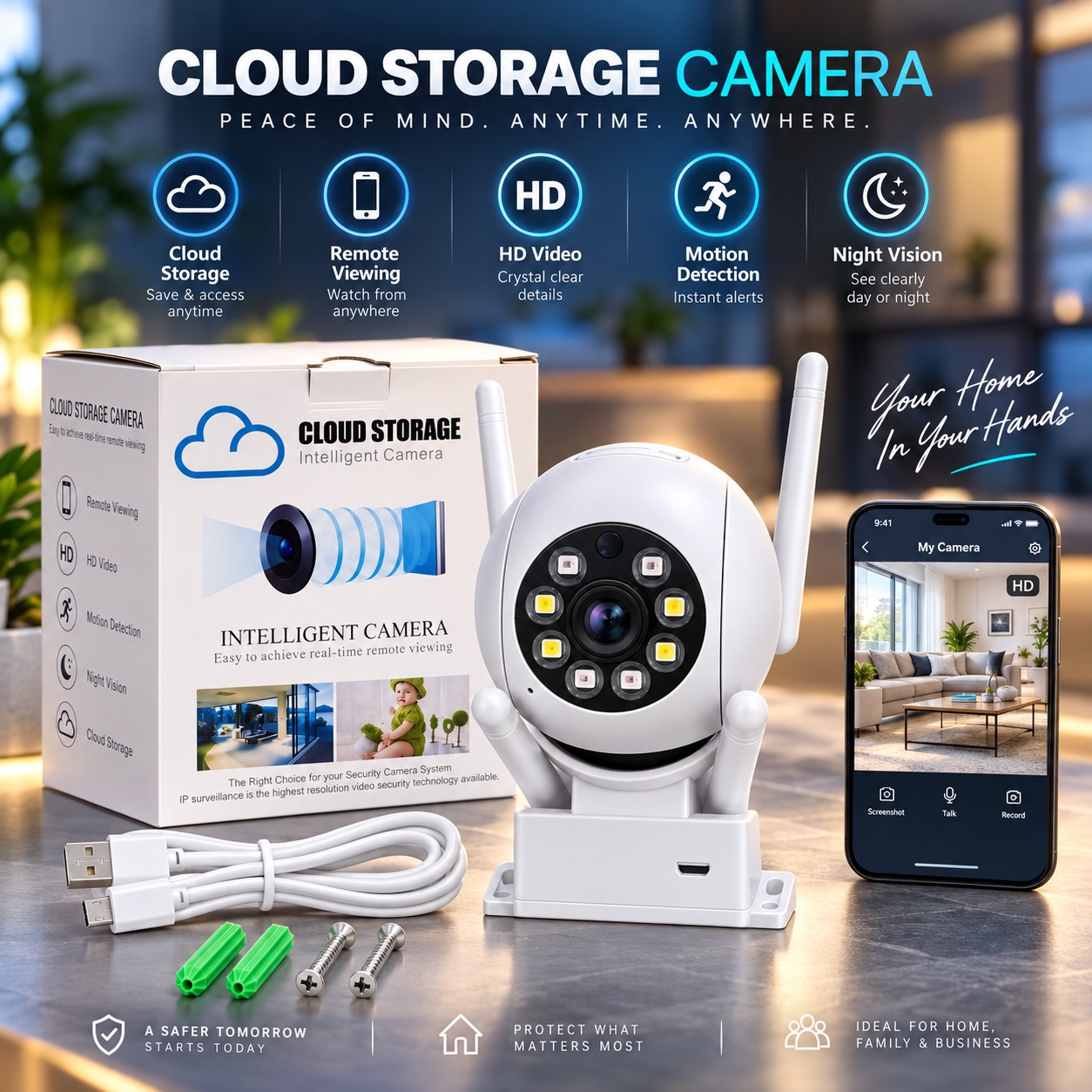 Kamerë Wi-Fi A7 PTZ 360° me Shikim Natën dhe Audio në Dy Drejtime – foto 5