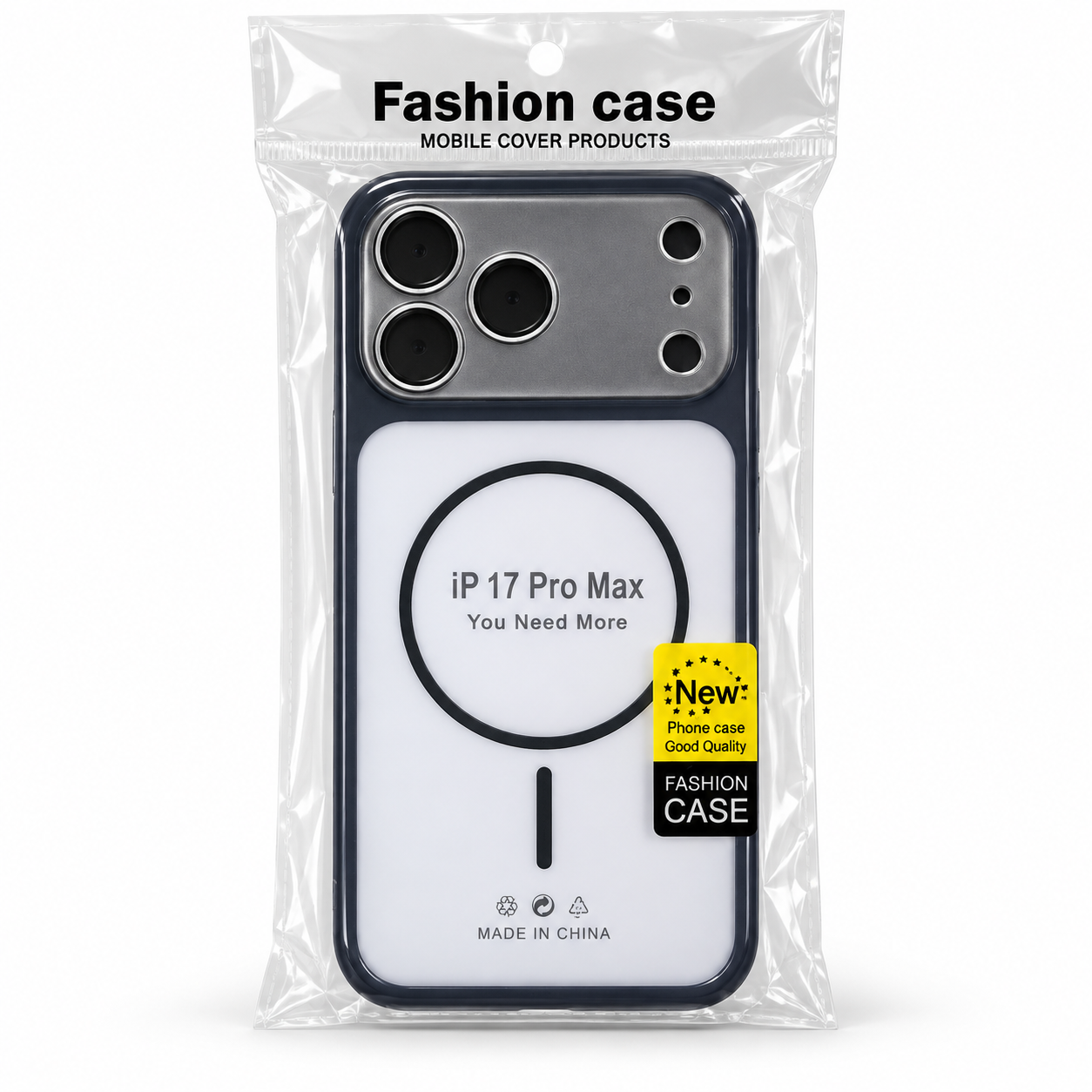 Mbrojtëse për iPhone 17 Pro Max – E Bardhë dhe Transparente – foto 1