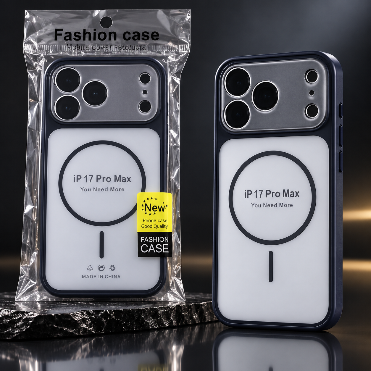 Mbrojtëse për iPhone 17 Pro Max – E Bardhë dhe Transparente – foto 2