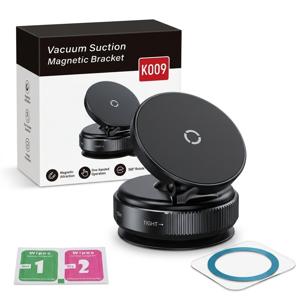 Mbajtëse Magnetike rrotulluese 360° me Sistem Vakumi (K009)