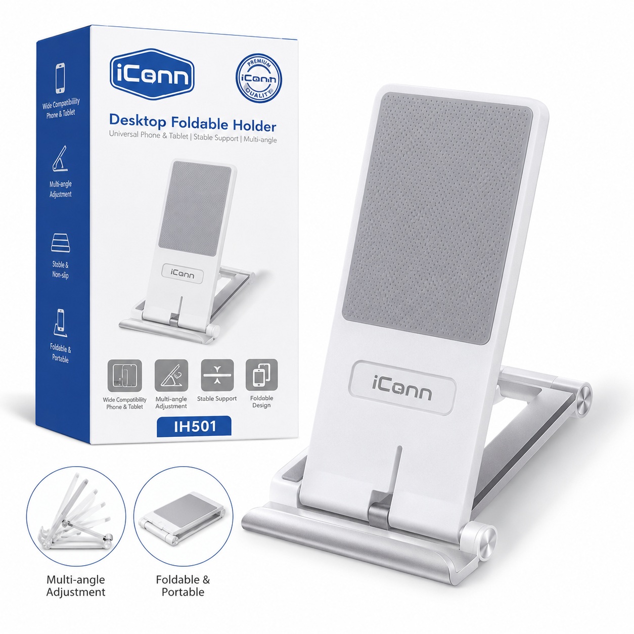 Mbajtëse Desktop iConn IH501 e Palosshme (Për Telefon/Tablet)
