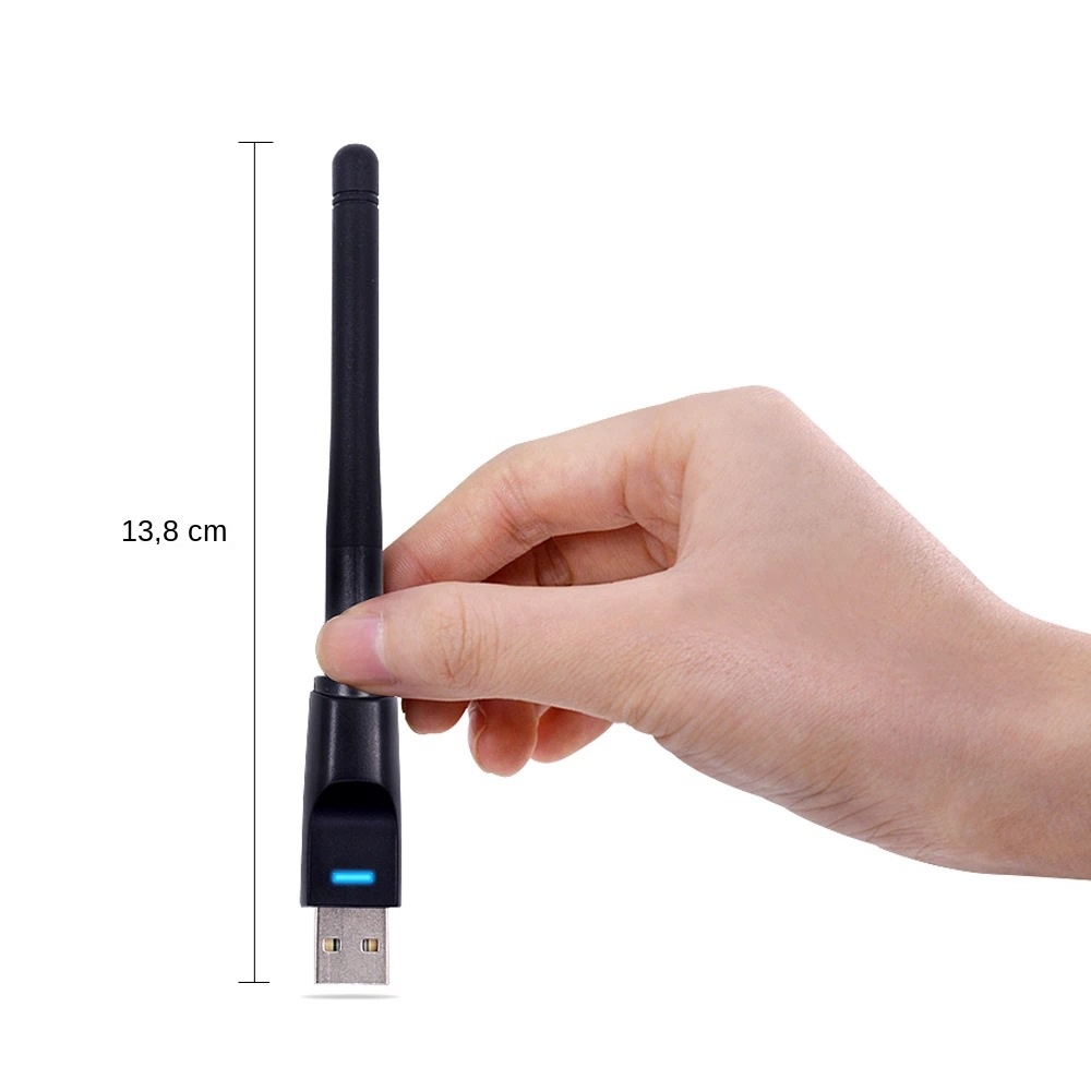 Antenë USB WiFi me Kënd të Rregullueshëm 300Mbps (Marrës Rrjeti), me lidhje të qëndrueshme pa tela, për përdorim të përditshëm, ngjyrë e zezë