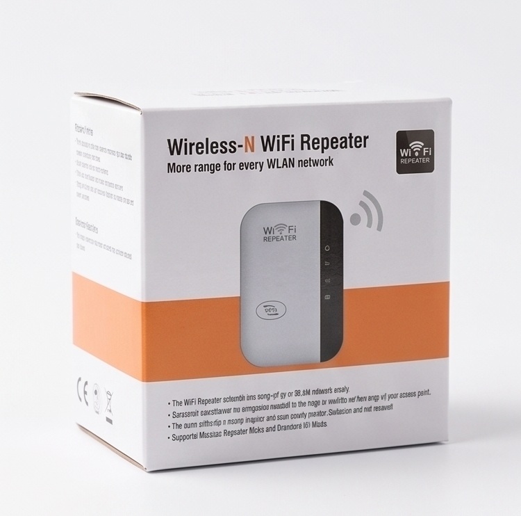 Zgjerues i Sinjalit WiFi (Repeater) Wireless-N, me lidhje të qëndrueshme pa tela, për përdorim të përditshëm, e bardhë/e zezë