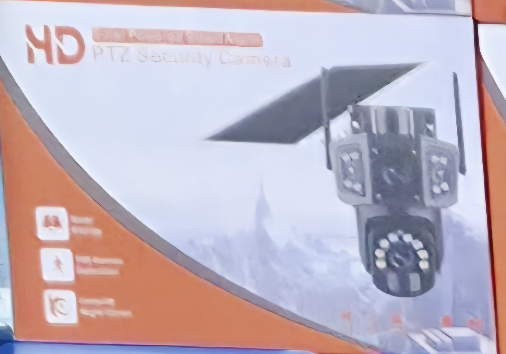Kamera Sigurie PTZ 4MP me Panel Diellor & Lidhje 4G, me lidhje të qëndrueshme pa tela, për përdorim të përditshëm, bardhë e zi