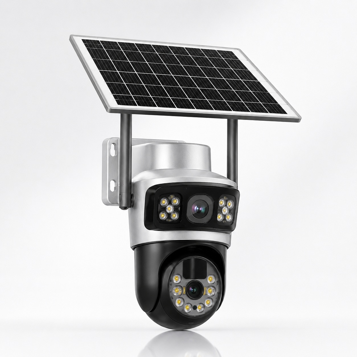 Sistem Kamerash Sigurie V380 Solar me Lente të Trefishta (PTZ)