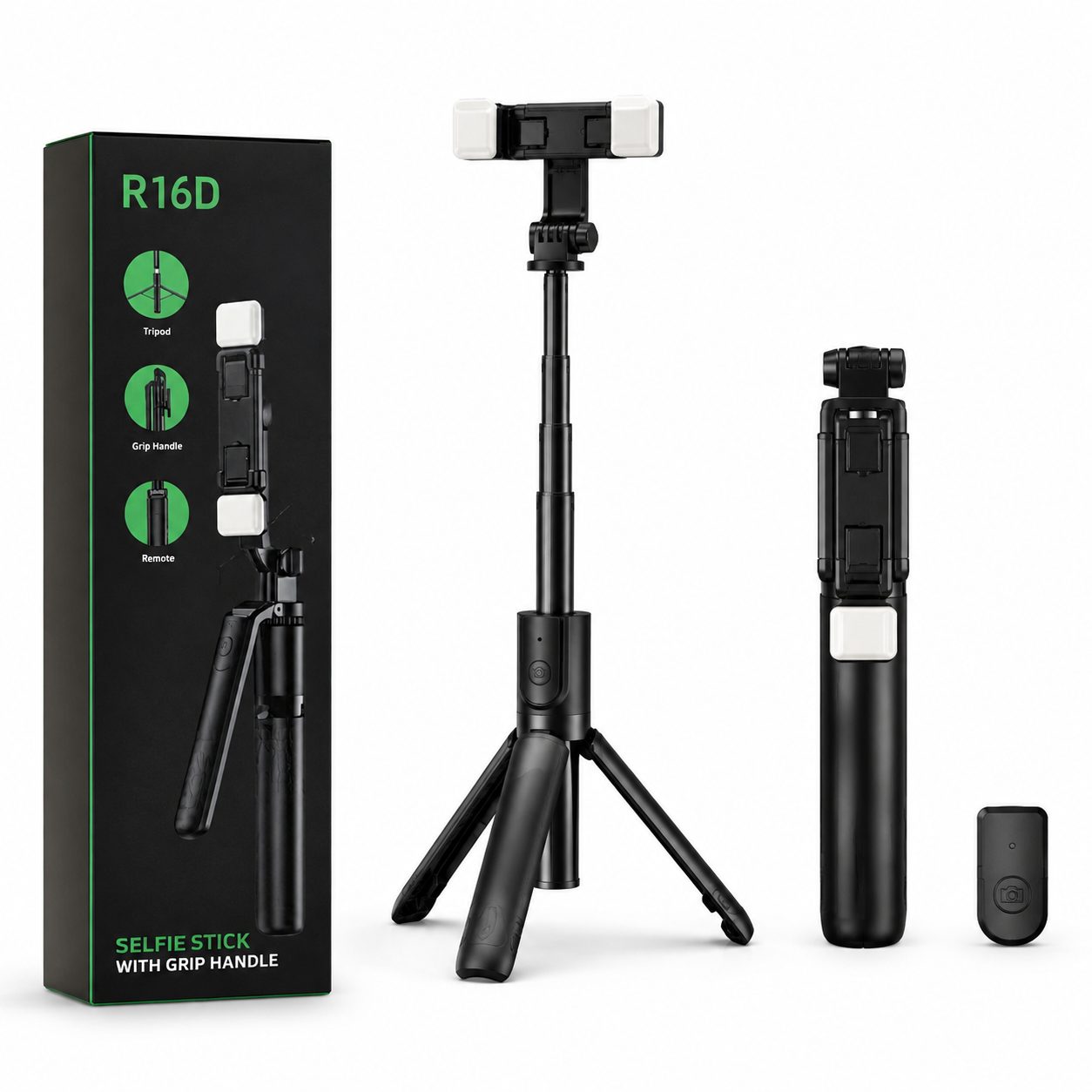 Selfie Stick R16D me tripod dhe telekomandë Bluetooth - foto 1