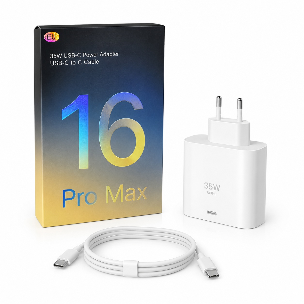 Karikues 35W USB-C për iPhone 16 Pro Max me Kabllo USB-C to USB-C
