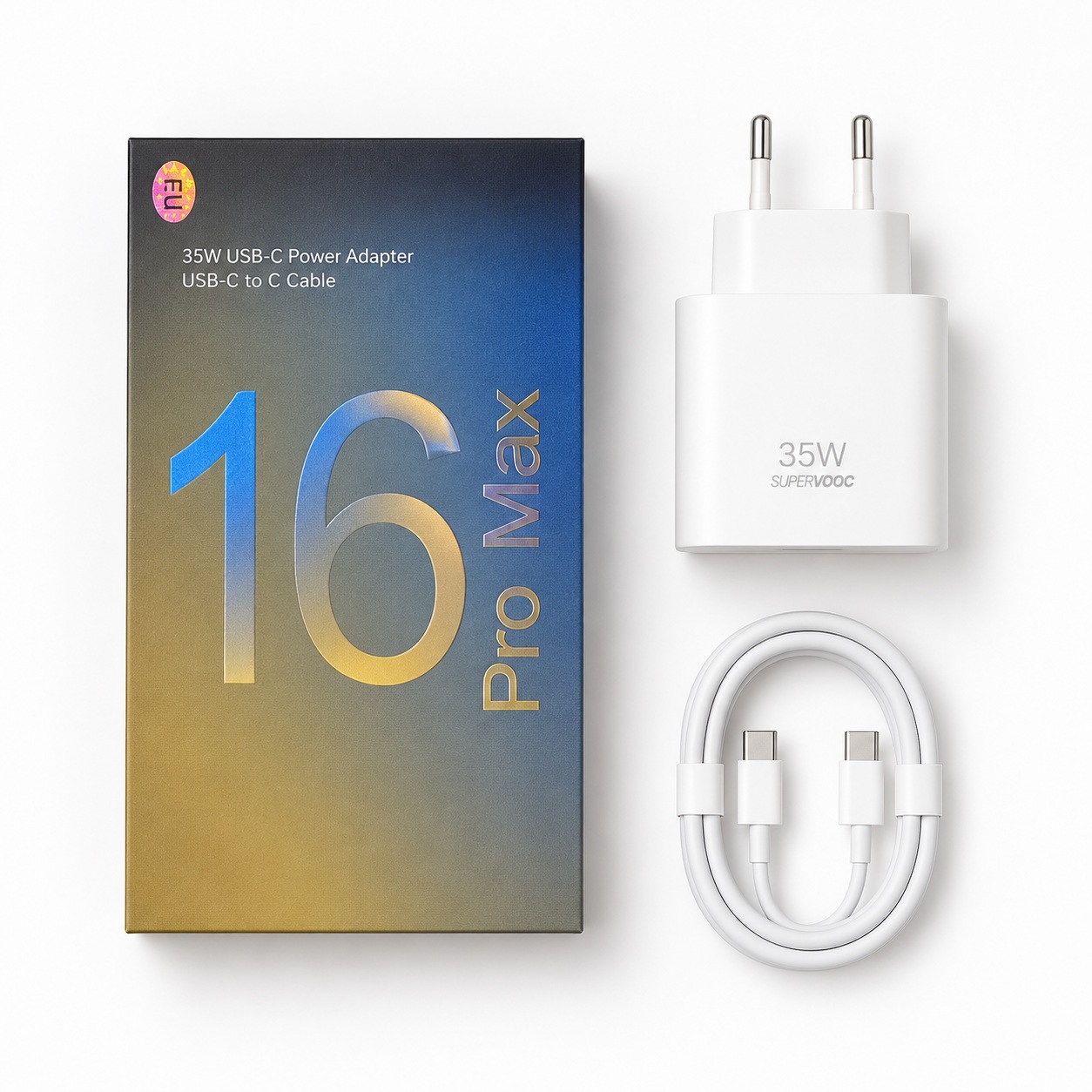 Karikues 35W USB-C për iPhone 16 Pro Max me Kabllo USB-C to USB-C