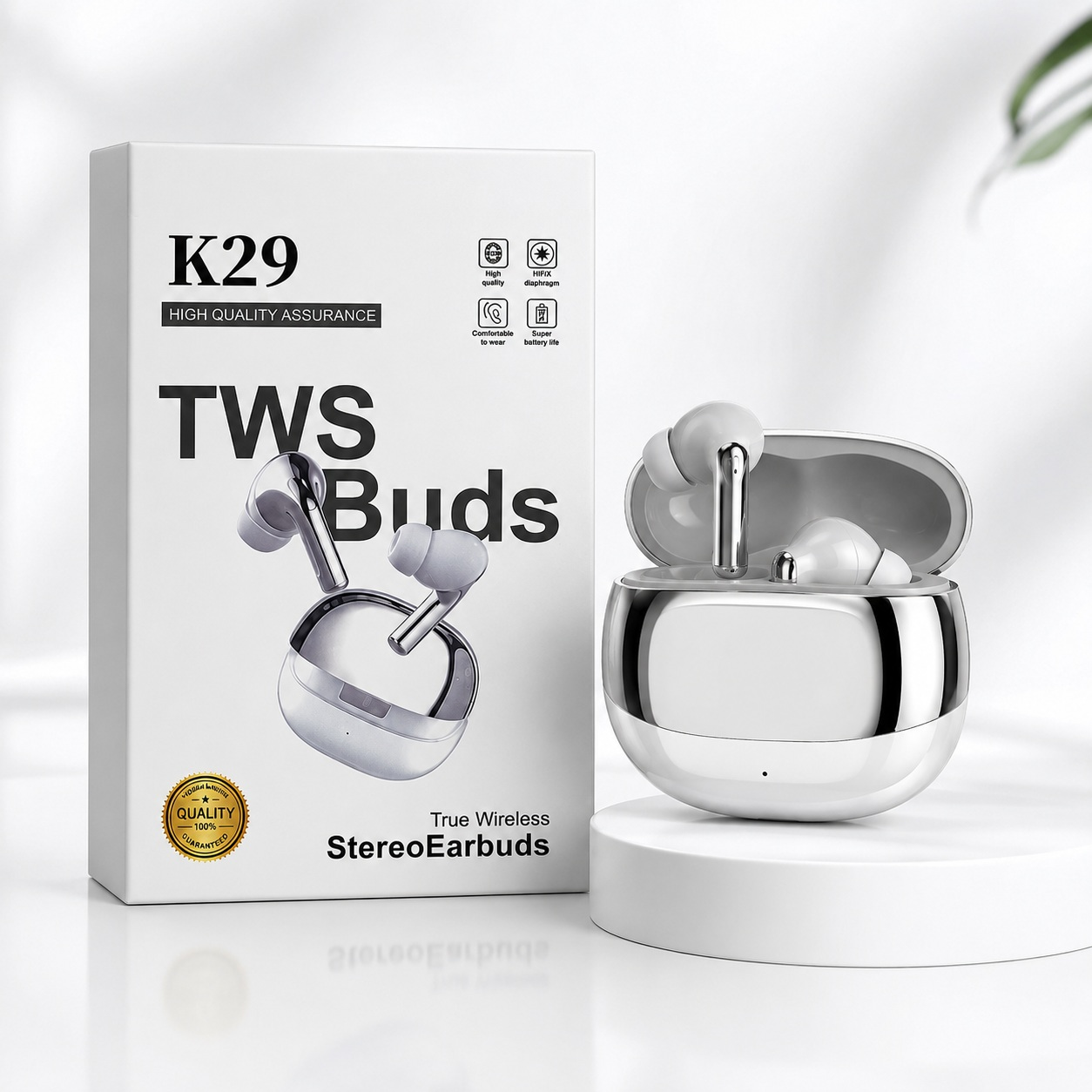 Kufje Wireless K29 TWS Buds me Kuti Karikimi