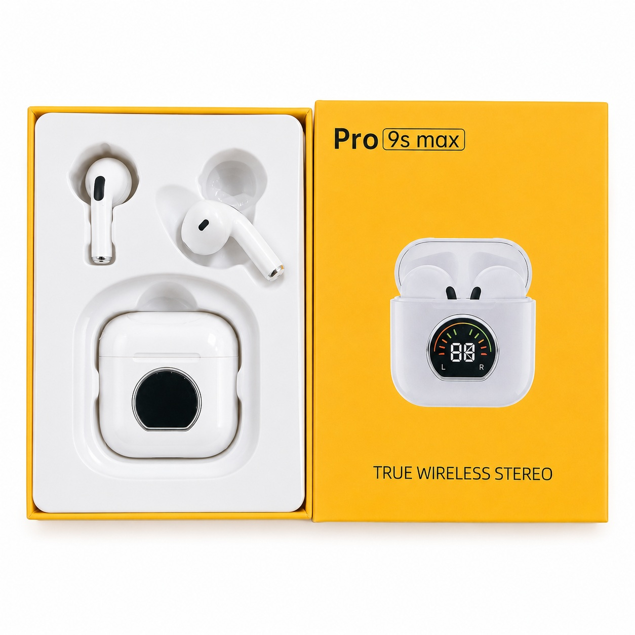Kufje Wireless Pro 9s Max TWS me Ekran Baterie
