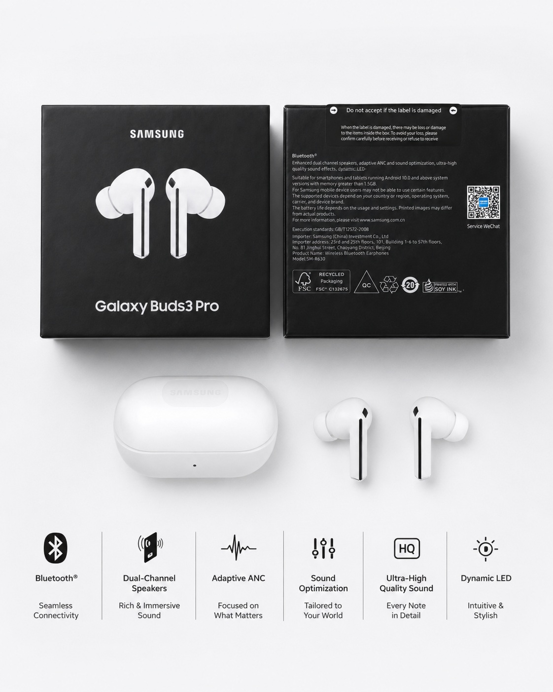 Samsung Galaxy Buds3 Pro Wireless me ANC