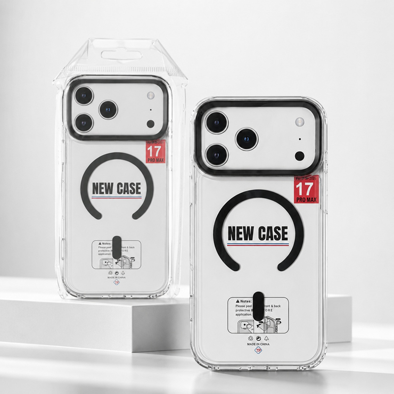 Mbrojtëse Transparente MagSafe për iPhone 17 Pro Max me Kornizë Kamerash