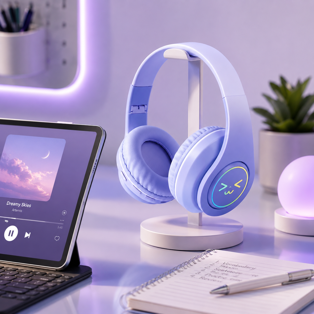 Kufje Wireless QC-B39 PRO, ngjyrë e kaltër e çelët - foto 1