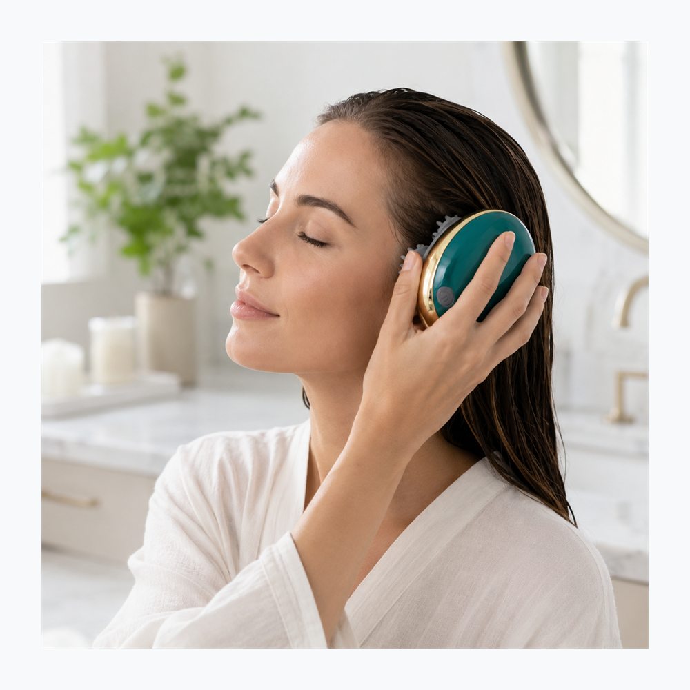 Masazhues Elektrik Smart Scalp për Kokë dhe Trup me Karikim USB - foto 4