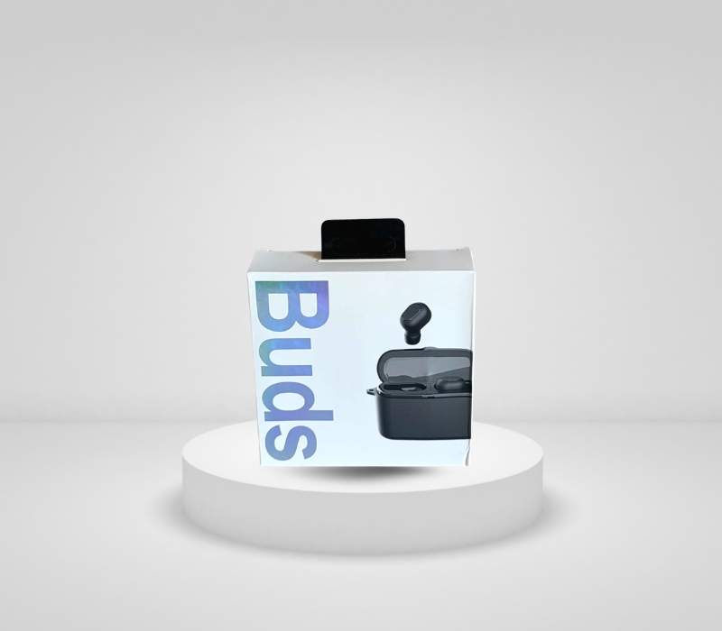 Kufje Wireless me Bluetooth Buds, me tingull të qartë dhe përdorim komod, për muzikë, thirrje dhe argëtim, ngjyrë e zezë