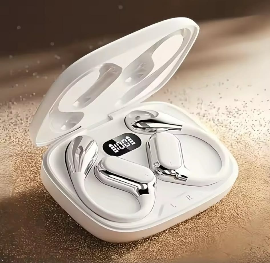 Kufje Wireless Open-Ear (IPX7), me tingull të qartë dhe përdorim komod, për muzikë, thirrje dhe argëtim, ngjyrë e zezë