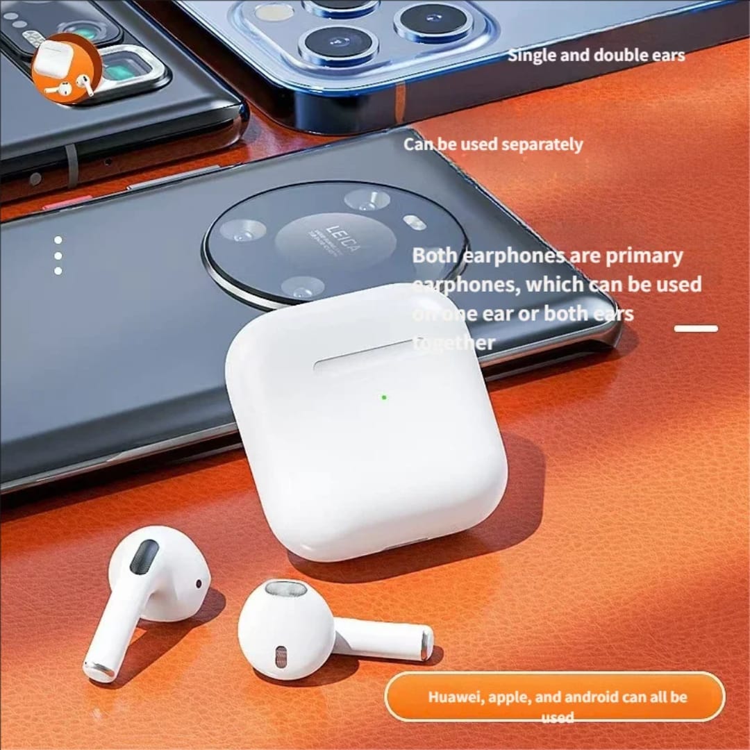 Kufje Wireless me Bluetooth Pro 5, me tingull të qartë dhe përdorim komod, për muzikë, thirrje dhe argëtim, ngjyrë e bardhë