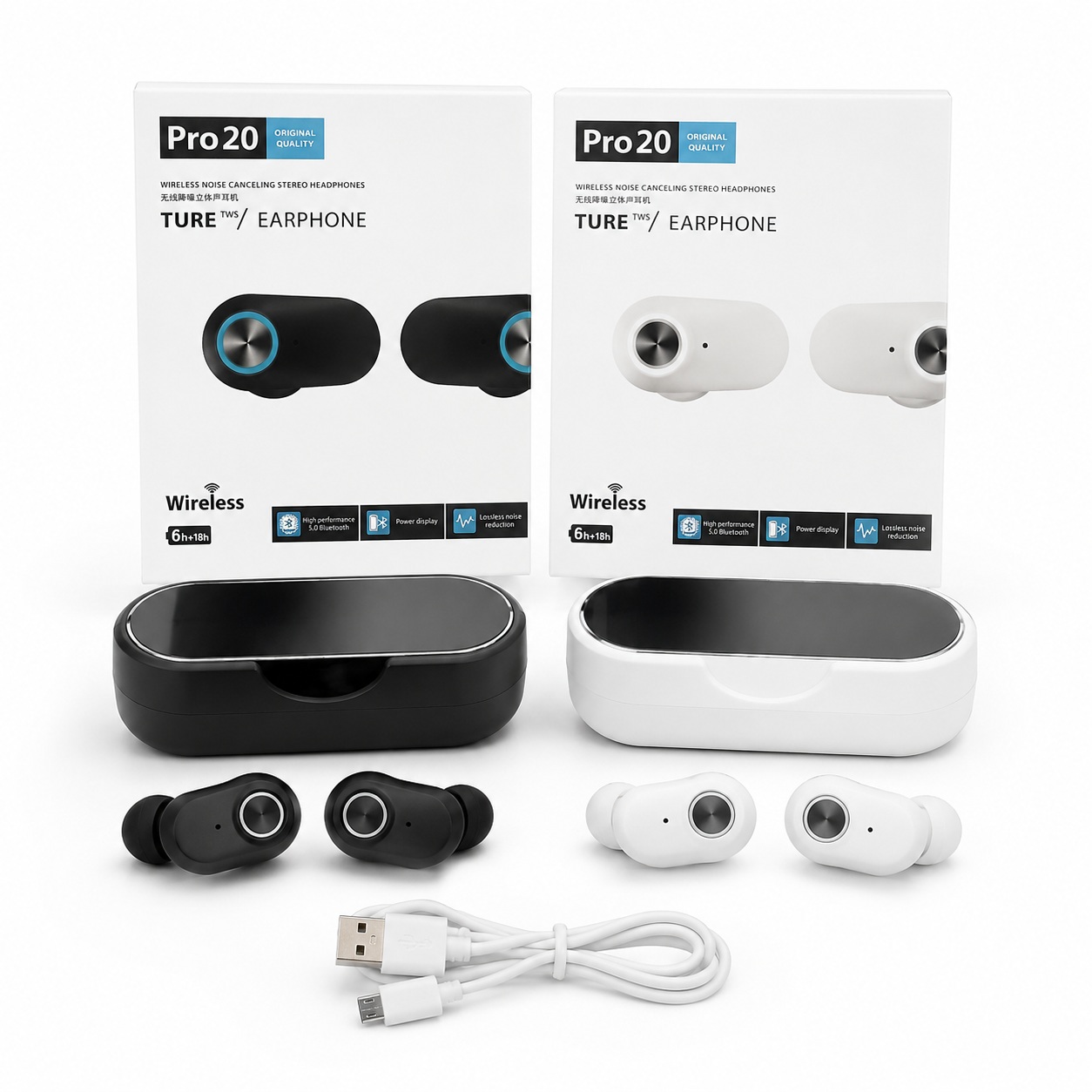 Kufje Wireless Pro 20 me Anulim Zhurme (ANC)
