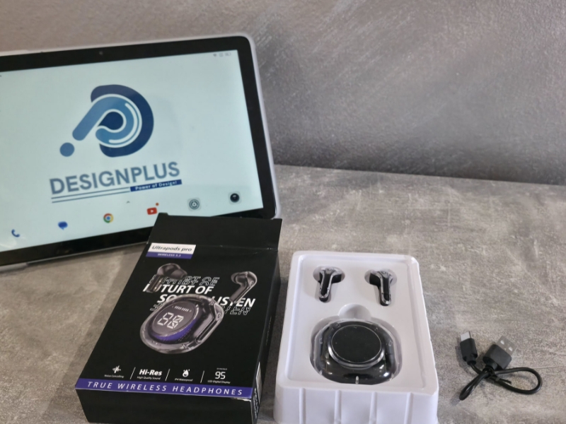 Ultrapods Pro V5.3 (TWS), me tingull të qartë dhe përdorim komod, për muzikë, thirrje dhe argëtim, ngjyrë e zezë