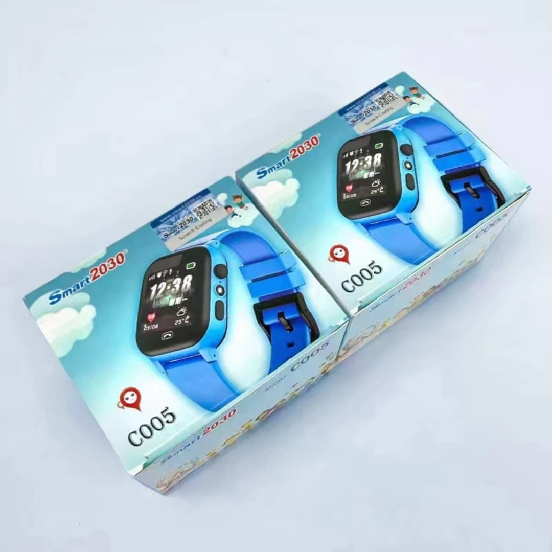 Orë Inteligjente për Fëmijë me Tracking, voice recorder dhe Kamere (Rrip Blu), për njoftime, sport dhe përdorim ditor, e kaltërt