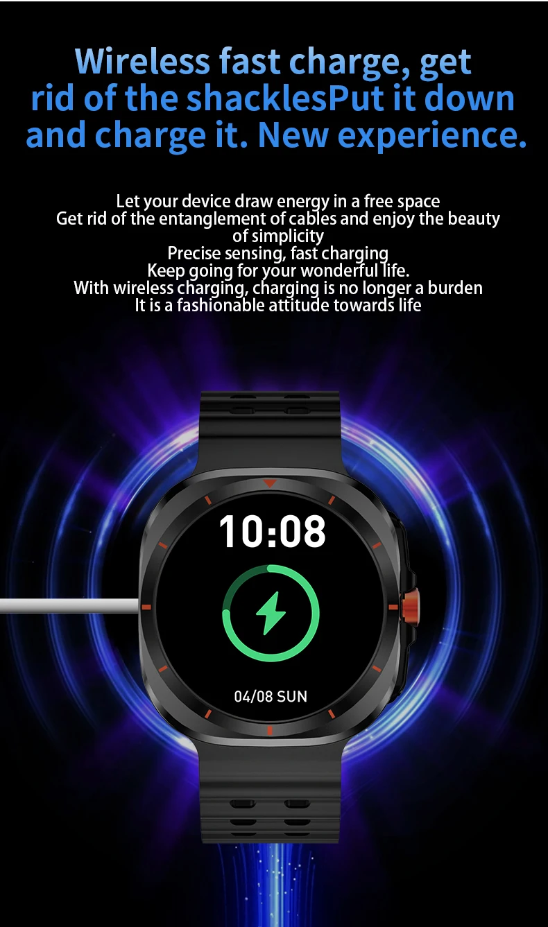 Orë Inteligjente Sportive (Smartwatch me Dynamic Island), për njoftime, sport dhe përdorim ditor, ngjyrë e zezë